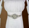 Handgjord pärla rhinestone kristall klänning bälte för bröllop lyxig satin brud midja sash bröllopsklänning bälte bröllop tillbehör