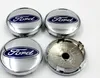 4PCSLOT Auto Rad Center Hub Cap Für Ford Rad Abdeckung 60MM ABS Auto Styling Aufkleber Abzeichen Center Abdeckungen staubdicht Weiß Blau Acc4017613