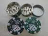 Zinklegierung Poker Chip Kräutermühle 1,75" Mini Poker Chip Stil 3 Stück Kräuter-, Gewürz- und Tabakmühle Poker Kräuterrauch Zigarettenmühle