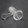 Tigela de vidros de vidro de 18 mm com floco de neve embutido para bongs em favo de mel com alça