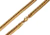 Nieuwe aankomst Hoogwaardige populaire heren Best Gift 316L Roestvrij staal Gold Close Curb Link Chain Necklace + armband sieraden set