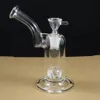 D020 bubbler bong hand blown glass bubbler perc water percolator smoking color pipe two functions