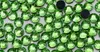 小さなバッグフラットバック光沢のあるガラスフルーツグリーン熱伝達ラインストーン縫製概念273a上のペリドット鉄