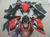 Anpassa motorcykeldelar till SUZUKI GSXR1000 2005 2006 Fairing Kit K5 K6 05 06 GSXR 1000 Black Red ABS Fairings Set EF58