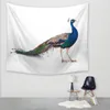 12 designs flower peacock tapestry feather wall hanging decoration nature tree bird tapetes new table cloth