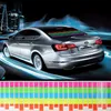 Autocollant de voiture, rythme musical, lampe de poche LED, égaliseur activé par le son, accessoires d'éclairage de voiture, style 5388006