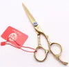 Z9002 6 "440c Purple Dragon Laser Golden Professional Menselijk Haarschaar Hairdressing Scissors Snijden Dunning Shears Plum Handle