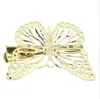 Hair Clippers Kobiety Błyszczące Złoto Butterfly Klips Headband Heatpin Headpiece Beauty Lady Akcesoria Headpiece Hairband Biżuteria