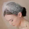 2021 Charming Ivory Tulle Bridal Tiaras Bohemia Hair Accessories Faux Pearl Headband Wedding Accessory Girls Party Headwear Bride 2941856