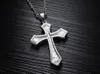 Stainless Steel Classical Vintage Jesus Cross Necklaces & Pendants