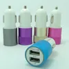 New Metal Alloy Shell 2.4A 1A 2-port Dual USB Universal Car Charger for Samsung