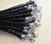 Faux Braid Leather Bracelet Cord 1 8inch Extender Chain 180mmX3mm10 Colors DIY Accessory Jewelry Making177A