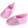 Wholesale- Spring Summer Infants Baby Soft Sole Cotton Shoes Newborn Girl Toddler Crib Bling Moccasin Prewalker 0-18M oyfy