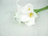 15 tum calla lilja för bröllop bukett blomma doft mjuk plast blommor dekorativa blommor calla real touch gratis frakt hp09