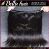 Bella Silky Straight 1 PC / LOT Black Human Hair Weft Natural Color Brazylijski 1 Pakiet