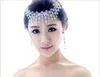 Copricapo orecchino collana con corona da sposa romantica pezzi di rimorchio caldo cristalli nozze gioielli da sposa set da sposa vestito