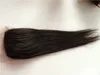 Mänskligt hår Silkstängning 4x4 tum rak ChineseMongolian Virgin Hair spetsstängning kan färgas silk0173804062