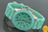 Gratis frakt Geneva New Style Watch Jelly Watch Tre Circles Display Silicone Strap Candy Color Unisex Dropship