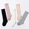 Baby Tube Ruffled Stockings Girls Boys Uniform Knee High Socks Infants and Toddlers Cotton Pure Color 03T4066625