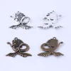 New fashion silver copper retro Mermaid Pendant Manufacture DIY jewelry pendant fit Necklace or Bracelets charm 50pcs lot 5399x268z