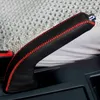 FALL FÖR MITSUBISHI LANCEREX HANDBRAKE COVER CAR STYLING äkta läder Handbroms Grips Interiördekorationstillbehör Spak CO3719631