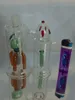 Livraison gratuite grossistes nouveaux jumeaux 4 griffe couleur filtre narguilé en verre/bong en verre, accessoires cadeaux