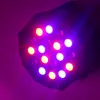 DHL Led stage light 18x3W 54W 6 Channel RGB Led Flat Par Lighting for Club DJ Stage Party KTV Disco DMX 512 Control