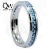 Women Rings Tungsten Carbide 4mm Tungsten Ring Wedding Band Carbon Fiber Inlay Wedding Ring Sets Statement Anniversary Band Women's Jewelry