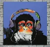 Hand Painted Best Sales Animal Oil Painting on Canvas Gorilla Art for Wall Decoration in Living Room or Children Room 1pc