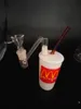 McDonald's white glass water pipe water pipe shape