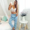 وصل جديد مثير للمرأة خزان الرباط الزهور غير مبطن Bralette Bralet البرازيلي مشدات المحاصيل الأعلى كامي تانك