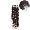 Elibess Hair-Micro Anel Extensão de Cabelo 0.8G / Strand 200 Strands / Lote # 1 # 1b # 4 # 6 Cor Water Onda Loop Micro Anel Ring Extensões