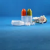 LOT 300 ADET 8 ml 1/6 OZ Plastik Çocuk Geçirmez Damlalık Şişeleri LDPE Sıvılar Çocuk Geçirmez Göz Bırakır Buhar Vape Suyu Sulu Yağ