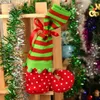 Santa's Helper Christmas Decor Party Supplies Polka Dotted Candy Bags Christmas Gift Bags Shoes Design Wholesale