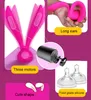 Leten USB 3 Motors Rabbit Massager Vuxen Sexleksaker för kvinnor Kvinna G SPOT CLITRAIS ANUS NIPPLES Magic Wand Massager Vibrators9620493