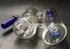 Duschkopf-Aschefänger, Doppelkammer mit 7-armigem Aschefänger für Glasbongs, Raucherzubehör aus Glas