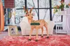 Dorimytrader 90cm x 70cm Stor Emulational Animal Deer Fylld Plush Soft Giant Simulerad Sika Deer Toy Nice Baby Gift Gratis Frakt Dy60970