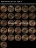 Personalized gift Roman letter sealing wax stamp copper head for vintage wooden seal stamp set alphabet A-Z