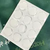 1000Pcs / Lot 10mm 12mm 12.7mm 14mm 16mm 17mm 18mm Autocollant Dôme Époxy Super Collant Très Clair Entretoises Transparentes Autocollant Pour DIY