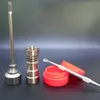 14mm 19mm 4 w 1 Mężczyzna Kobieta GR2 Titanium Nail + 18.8mm Cap Cap + Dabber Tool + Free Jar całość