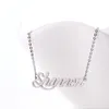 Fashion ladies jewelry Personalized Name Necklace Tag " Shannon " Stainless Steel Gold and Silver Customized Name Necklace ,NL-2398