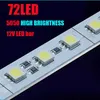 Super Bright Hard Rigid Bar light DC12V 100cm 72led SMD 5050 Aluminum Alloy PCB Led Strip light For Cabinet Jewelry Display