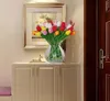 30 pezzi di fiori artificiali di tulipano in PU per la decorazione di nozze, fiori per feste per regali/decorazioni per la casa 2015