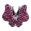 NSB2194 Fashion Butterfly Snap Jewelry Snap Buttons for Buttons Jewellry Fashion DIY Charms Crystal Snaps Metal Buttons