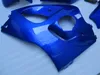 ABS volledige kuipet voor Suzuki GSXR600 GSXR750 1996 1997 1998 1999 2000 GSXR 600 750 96-00 Helderblauw Zwart Plastic Backings GB28