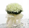 European Pastoral Style White Artificial Silk Flower Fabric Hydrangea Bouquet For Wedding Party Decorations 6 Color