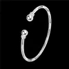 Hot 925 silver plated bangles for women beautiful jewelry minimalist style Christmas presents top quality cheap wholesale free shipping