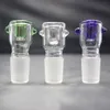 Recipiente para fumar de vidrio con pantalla de panal para bongs de vidrio Tubería de agua y plataforma petrolera Ashcatcher