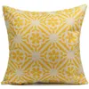 Whole1 Pcs 45x45cm Retro Yellow Flower Pillow Case Cover Four Pattern Cotton Home Linen Back Throw Supplies7254531