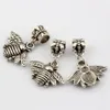 100 Pcs Antique Silver Bees Charms Charm Pendant For Jewelry Making Bracelet Necklace DIY Accessories 28*21mm